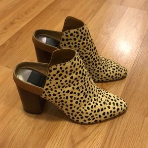 Dolce vita leopard print mule